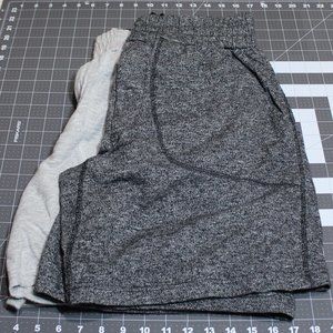 QTY (2) Active Joe Heathered Athletic Shorts Black & Gray